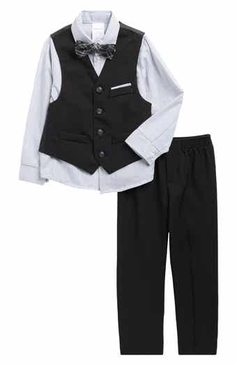 VAN HEUSEN Kids' Vest, Button-Up Shirt, Pants & Bow Tie Set