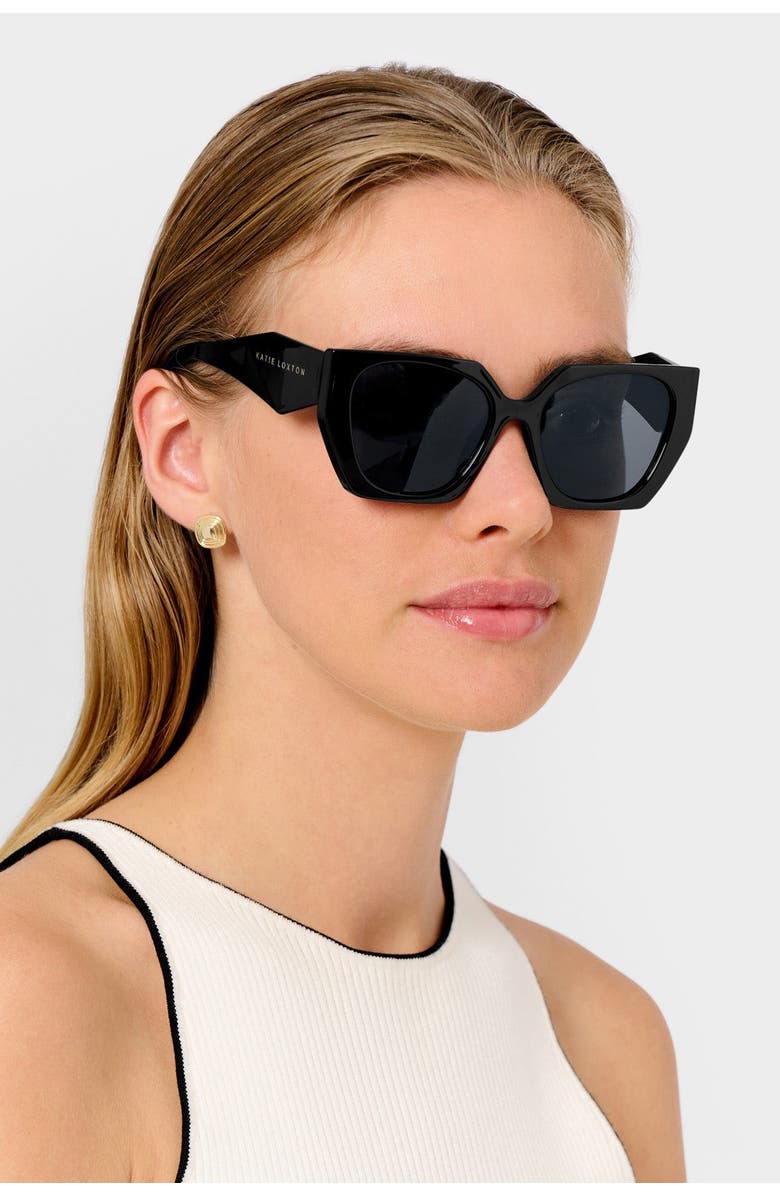 Katie Loxton Corsica Sunglasses in Black, Alternate, color, Black