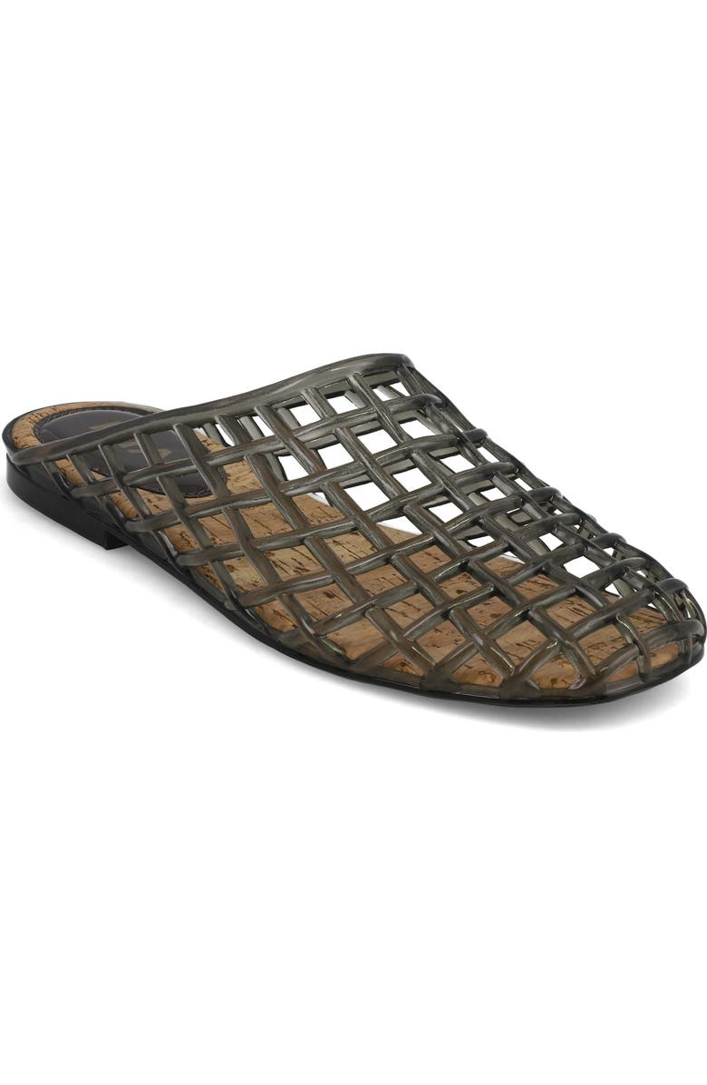 MIA Sophie Clear Woven Mule, Main, color, Smoke Pvc