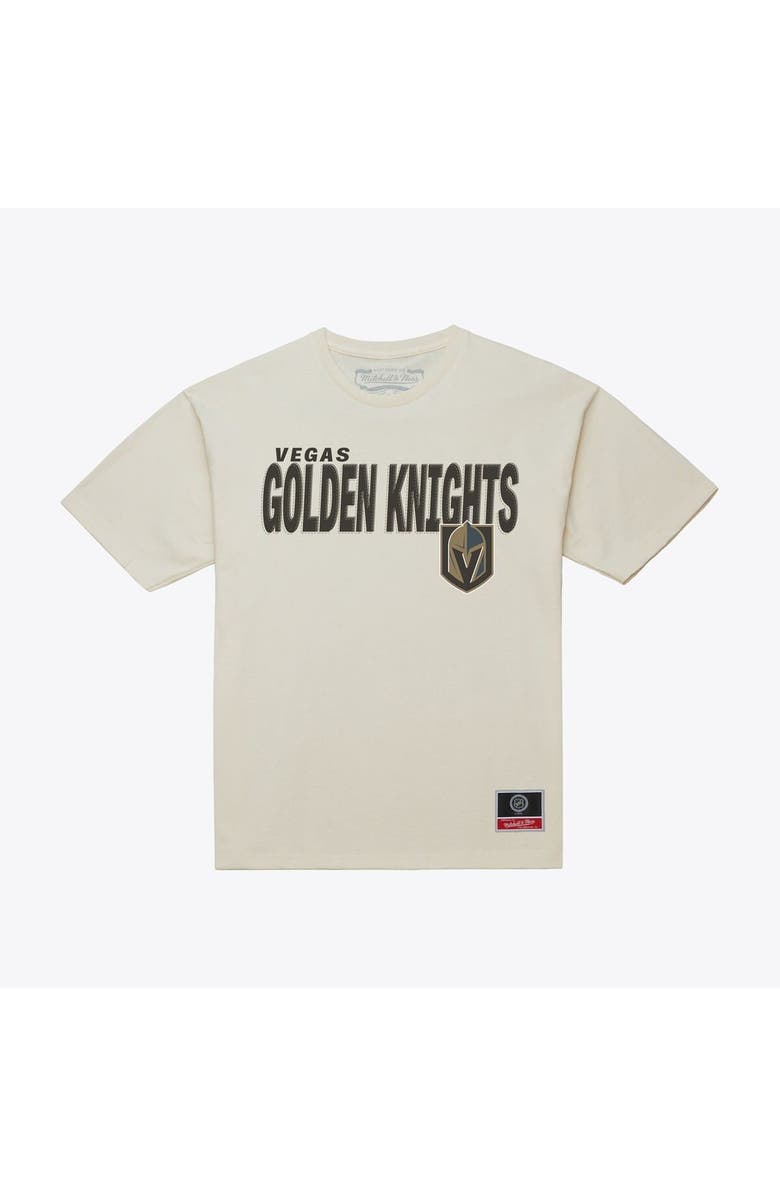 Mitchell & Ness Men's Mitchell & Ness Cream Vegas Golden Knights Core Plus T-Shirt, Main, color, Cream