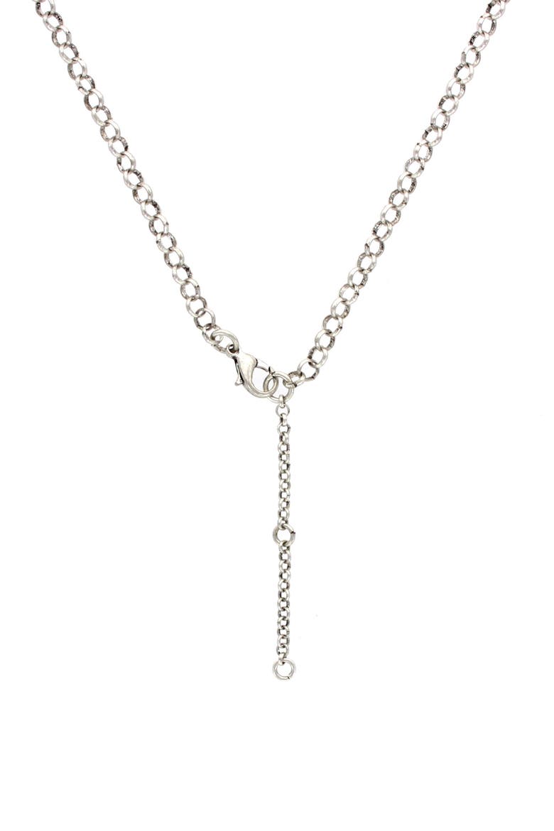Corina Pendant Necklace, Alternate, color, BURNISHED SILVER / TURQUOISE