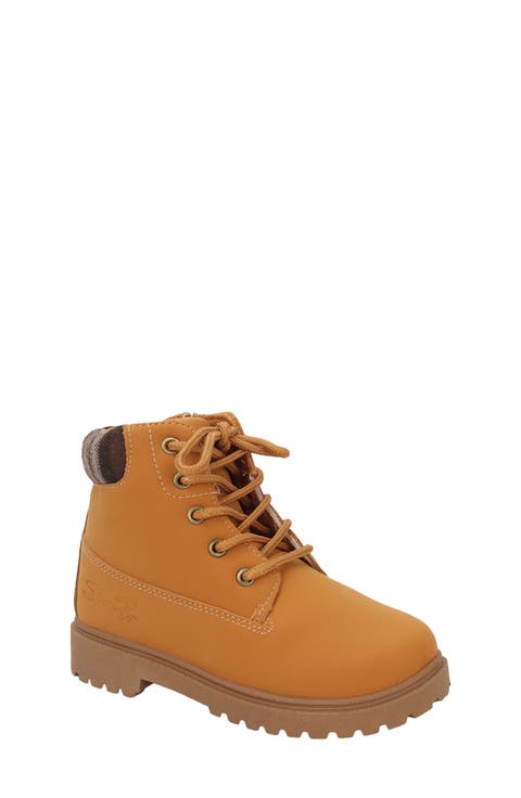 Kids' Tudor Faux Leather Combat Boot