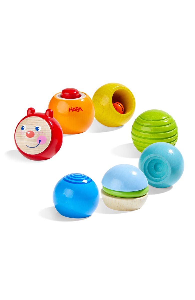 HABA Discovery Building Blocks Caterpillar - Wooden Toys for 1+ Year Olds, Sensory Toys & Learning Toys, Blocks for Toddlers 1-3, Made in Germany, Main, color, Multi