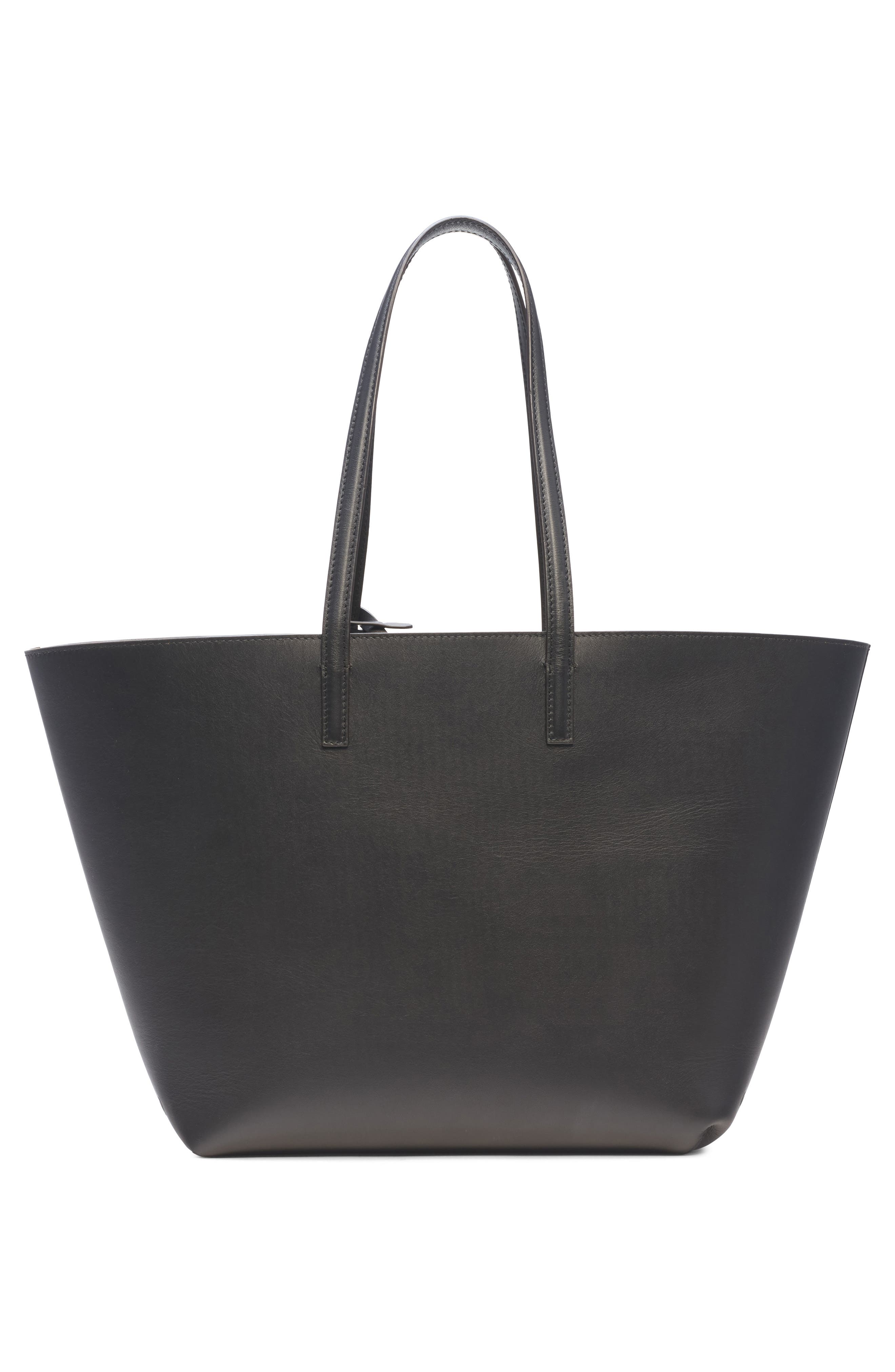 Moncler Very Small Tote Bag, Alternate, color, Black