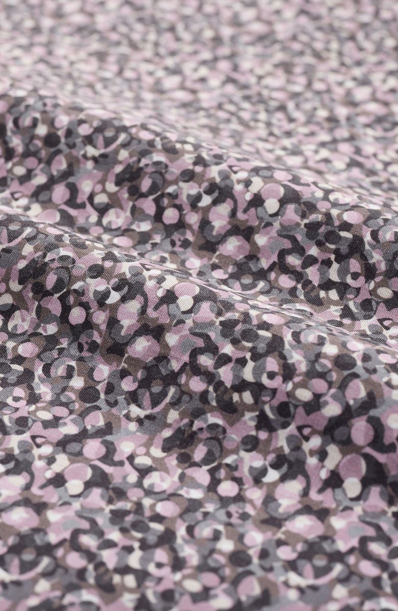 Bugatchi Julian Shaped Fit Pebble Print Button-Up Shirt, Alternate, color, Wood Rose