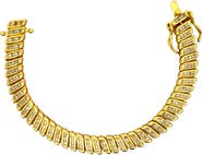Gemini Jewelry Marquise Cut Herringbone Bracelet