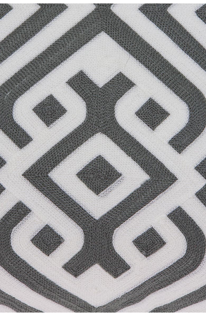 PARKLAND COLLECTION Vega Traditional Pillow - 20" x 20" - Grey, Alternate, color, Grey