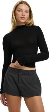 Cotton On Women's Base Layer Mock Neck Long Sleeve