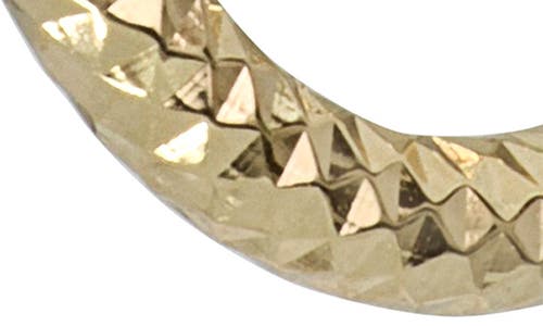 Bony Levy 14k Gold Faceted Hoop Earrings In 14k Yellow Gold