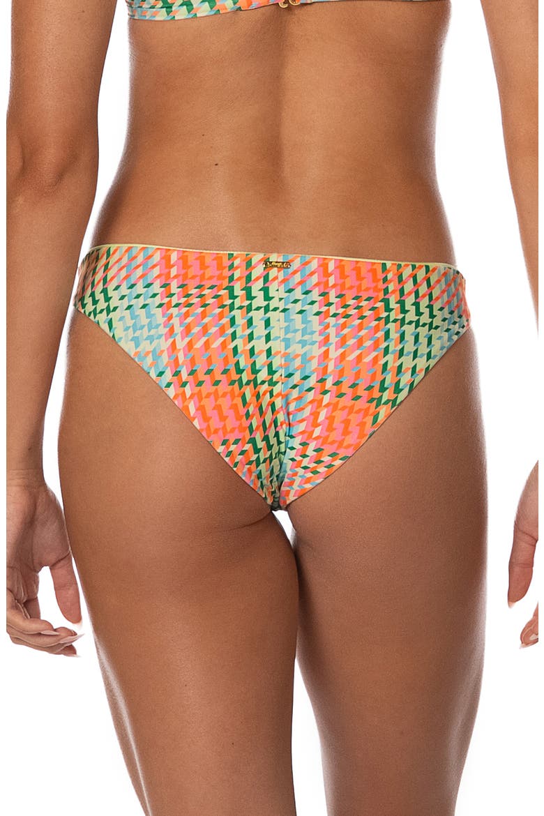 Dreamy Grid Iconic Reversible Bikini Bottoms, Alternate, color, OPEN GREEN