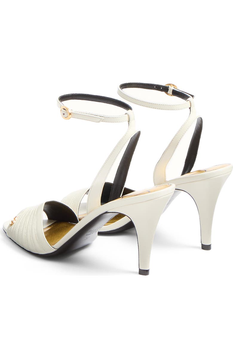 Valentino Garavani Ladycrush Ankle Strap Sandal, Alternate, color, Ivory