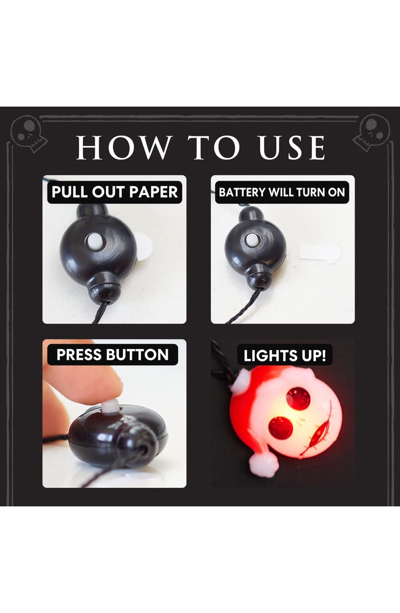 Disney The Nightmare Before Christmas Light Up Necklace, 30-Inch, Alternate, color,