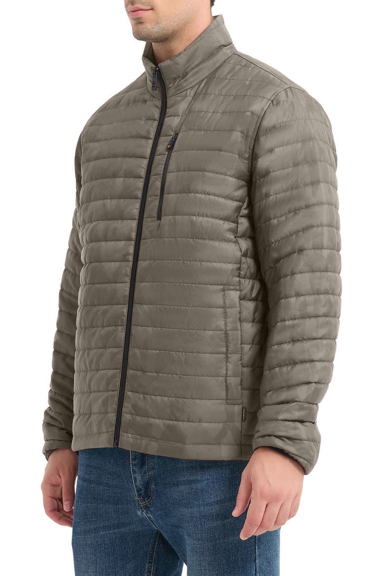 Rail Water Resistant Quilted Jacket, Alternate, color, MOREL