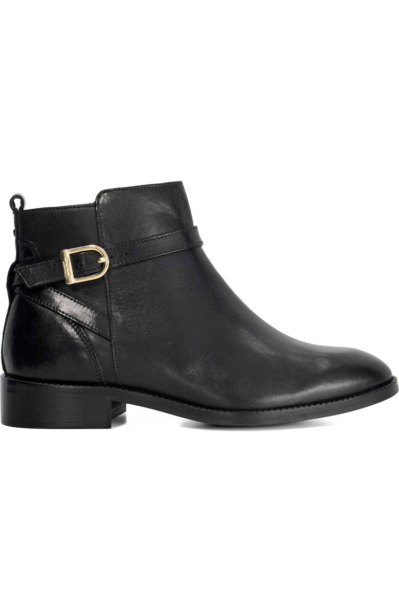 Dune London Pemma Buckle Strap Bootie, Alternate, color, Black