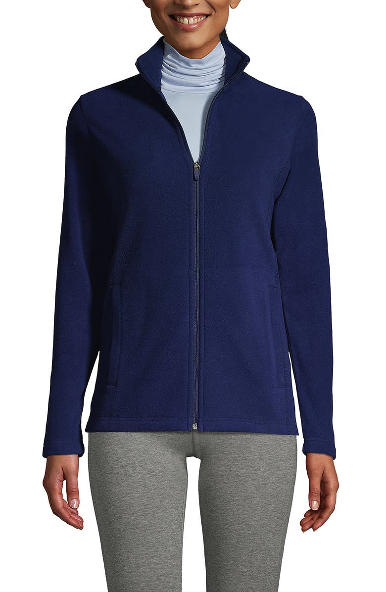 Lands' End Anyweather Fleece Full Zip Jacket, Main, color, Deep Sea Navy