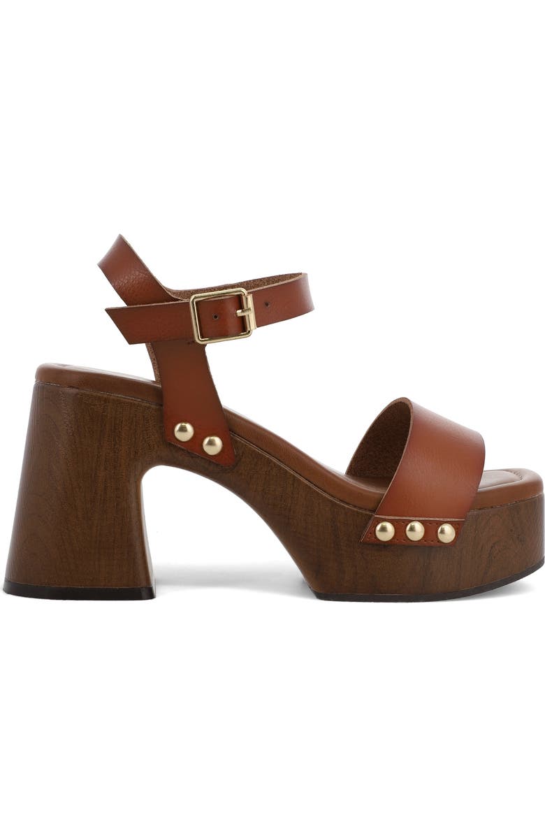 MIA Electrah Platform Sandal, Alternate, color, Cognac