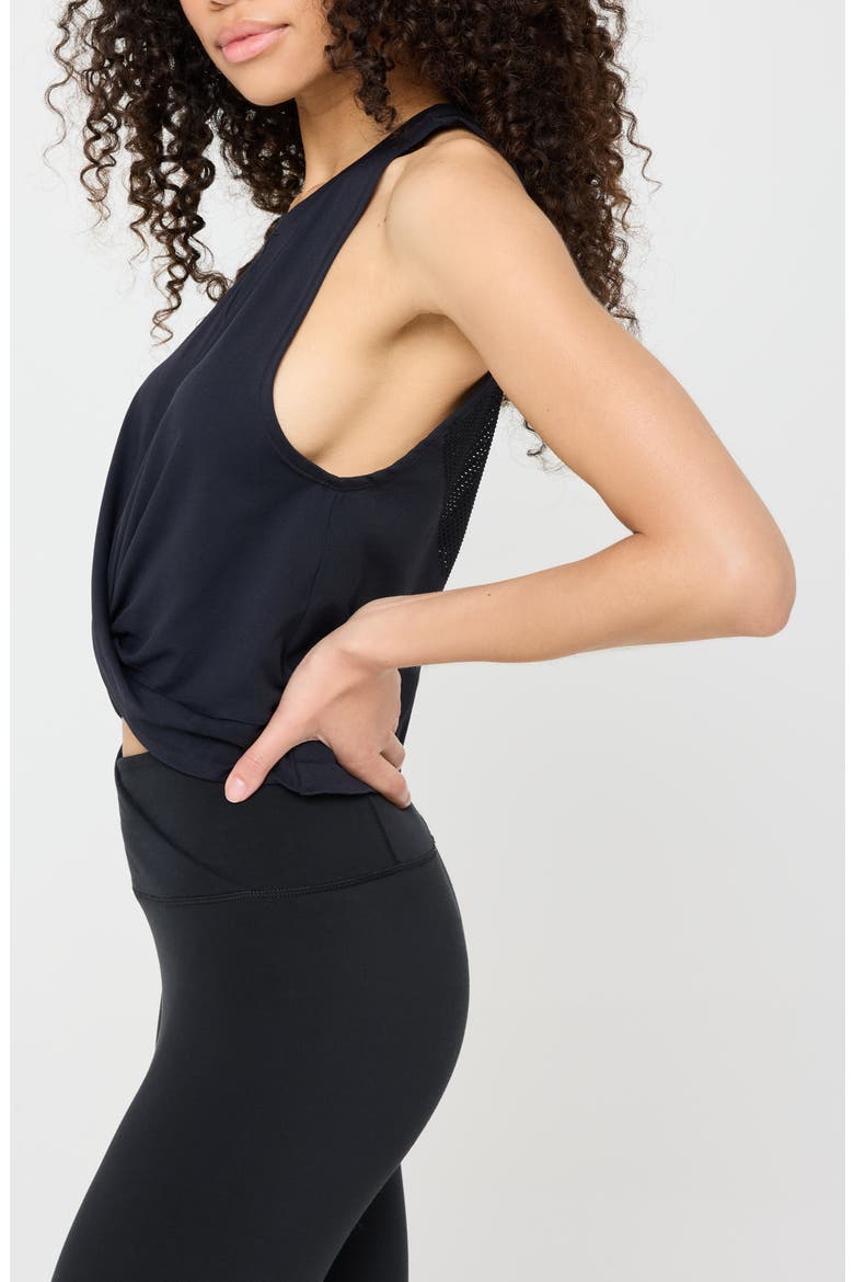Maci Seamless Tank, Alternate, color, BLACK