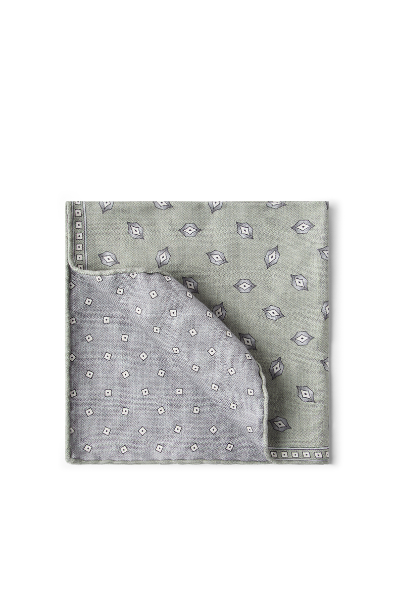 Pocket square with pattern, Main, color, Grey