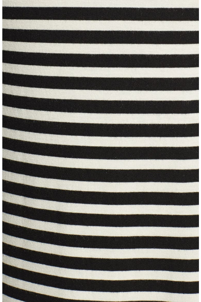 Caslon Convertible Maxi Skirt, Alternate, color, BLACK/ WHITE STRIPE