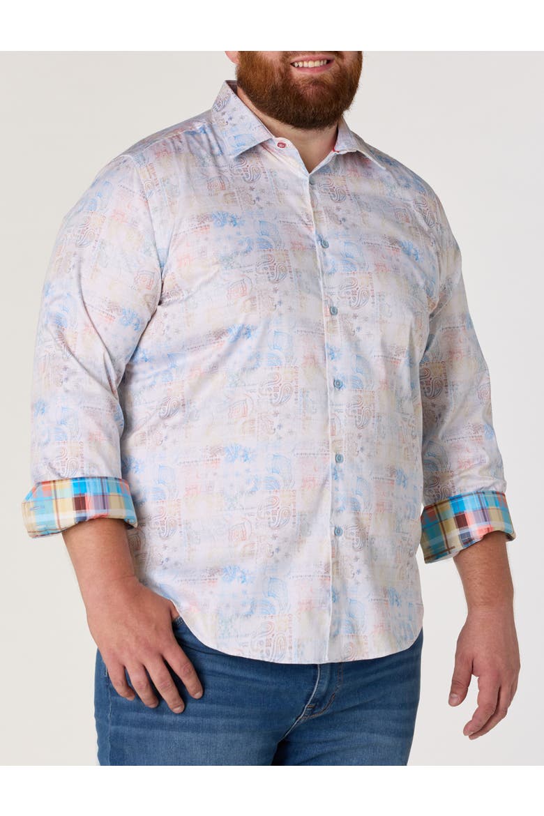 Big & Tall  Vista Sport Shirt, Main, color, MULTI
