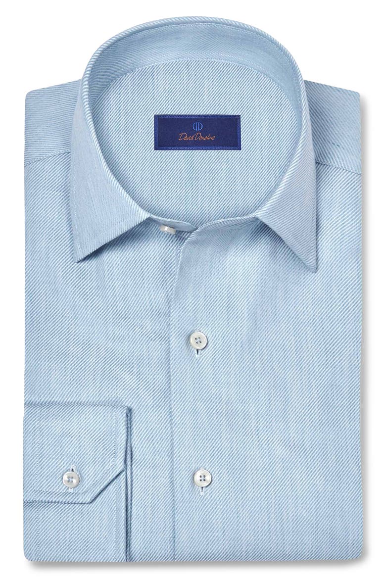 Cotton & Cashmere Solid Sport Shirt, Main, color, SKY