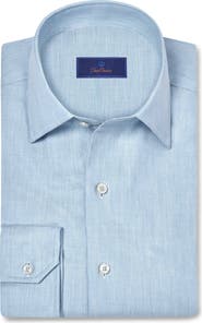 David Donahue Cotton & Cashmere Solid Sport Shirt
