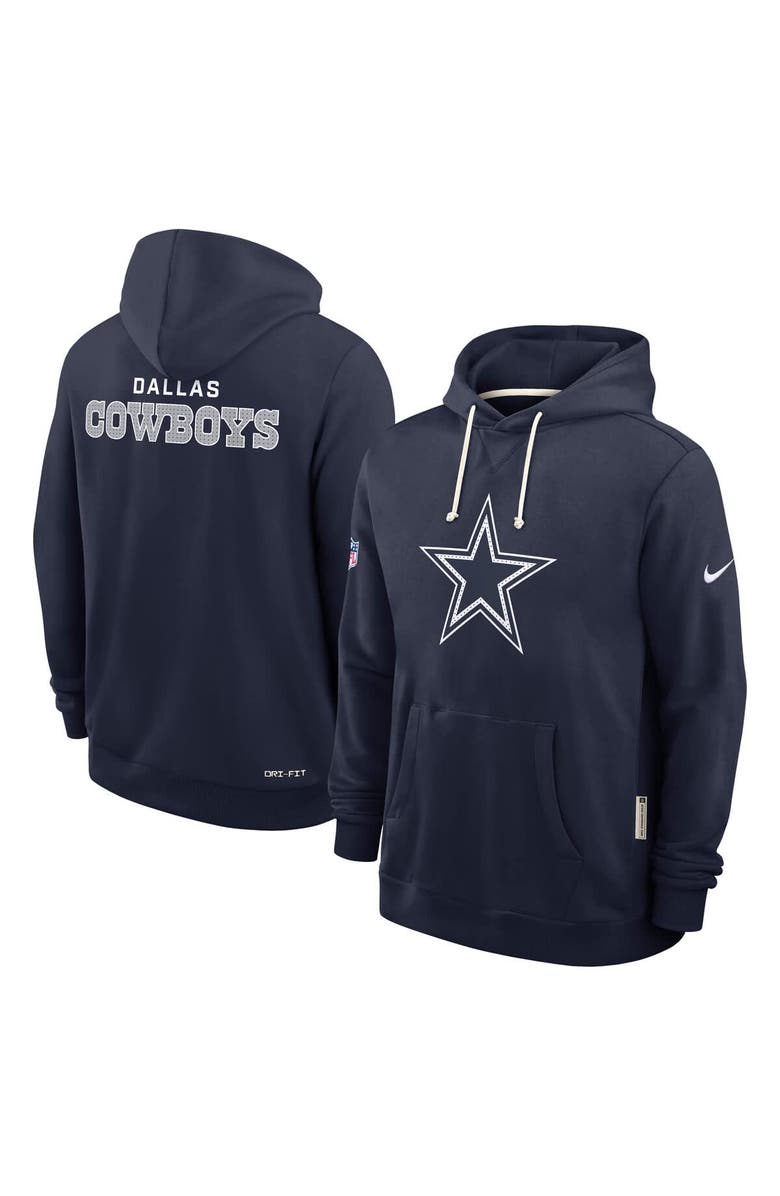 Nike Men's Nike Navy Dallas Cowboys Sideline Initial Home Performance Pullover Hoodie, Alternate, color, Navy