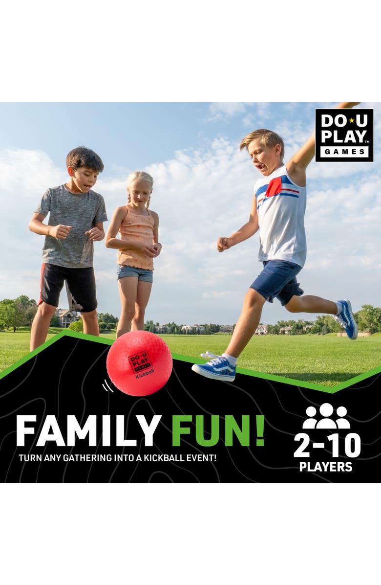 Do-U-Play Ultimate Kickball Kit, Outdoor Game Set, 10 Inch Ball, Family Game, Alternate, color, Multicolored