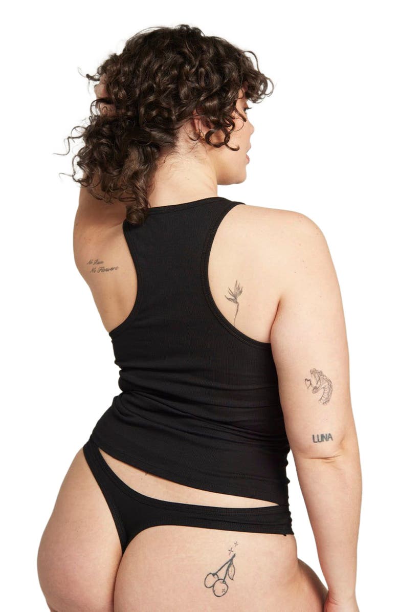 Nudea The Organic Cotton Classic Tank, Alternate, color, Black