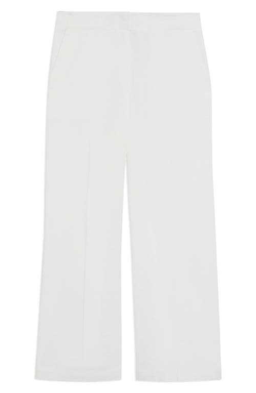 Shop Theory Clean Terena Crop Wide Leg Linen Blend Pants