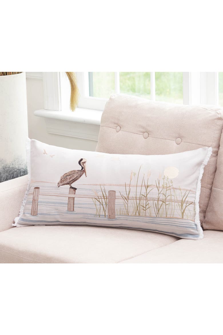 Pelican Bay Indoor Lumbar Pillow, Alternate, color, Off-White