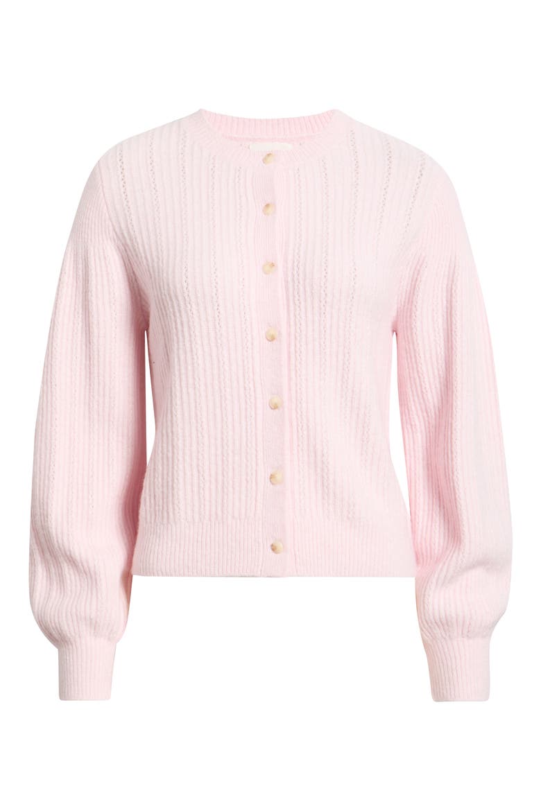 Crewneck Cardigan, Main, color, PINK CAKE