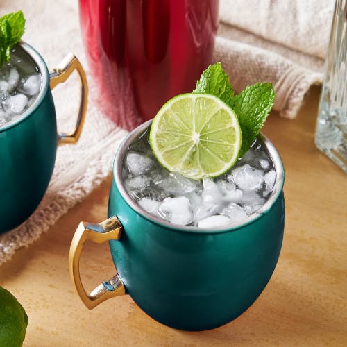 Twine Moscow Mule Mug In Emerald Green
