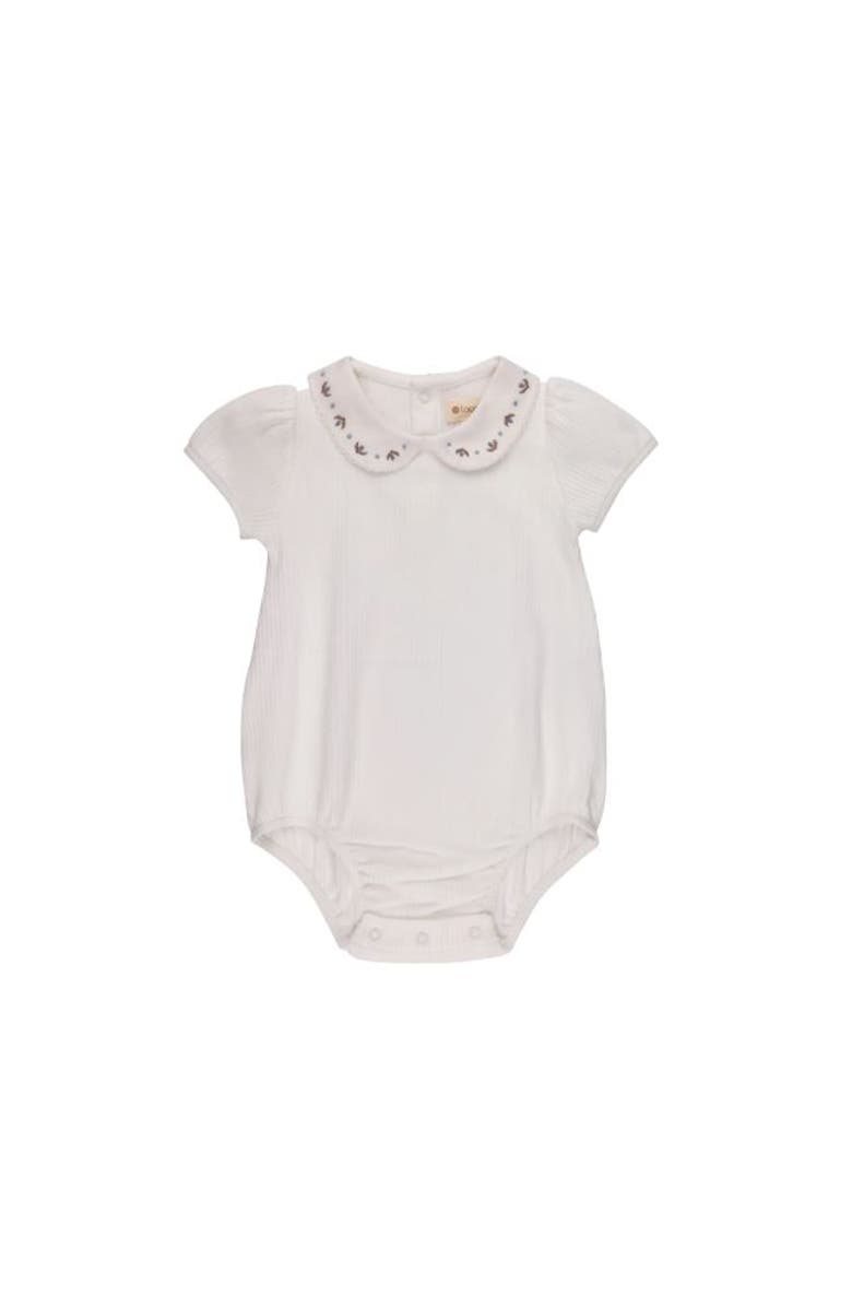 Ely's & Co. Looms Keepsake Collection - Romper, Main, color, Ivory/Blue