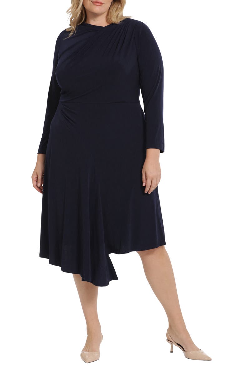 Maggy London Gathered Dress, Main, color, 