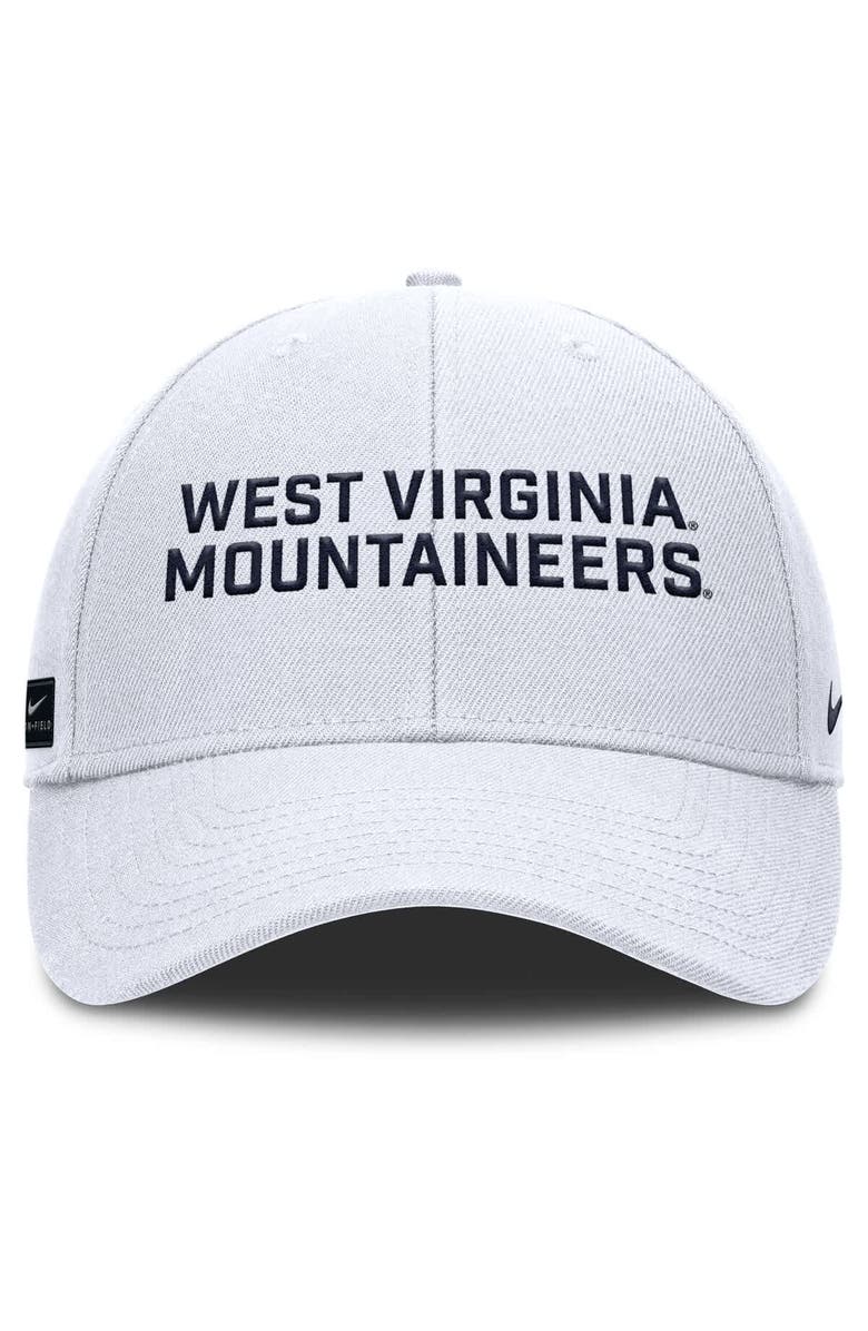 Nike Men's Nike White West Virginia Mountaineers Rise Practice Adjustable Hat, Alternate, color, White