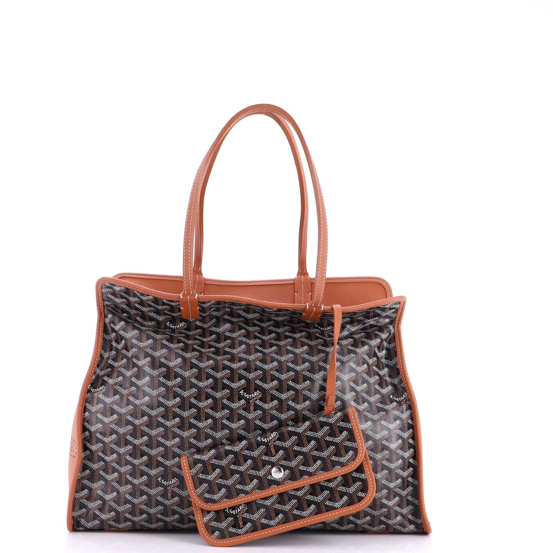 Pre-Owned Goyard Hardy Pet Carrier Coated Canvas PM, Alternate, color, Brown