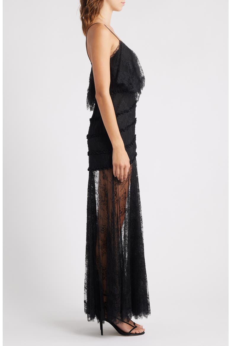 Sandy Lace Maxi Dress, Alternate, color, BLACK
