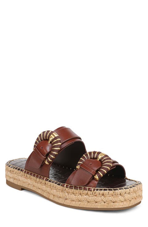 Tabbey Espadrille Platform Slide Sandal (Women)