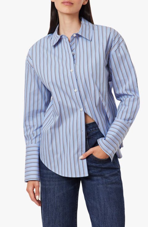 Tie Back Poplin Shirt