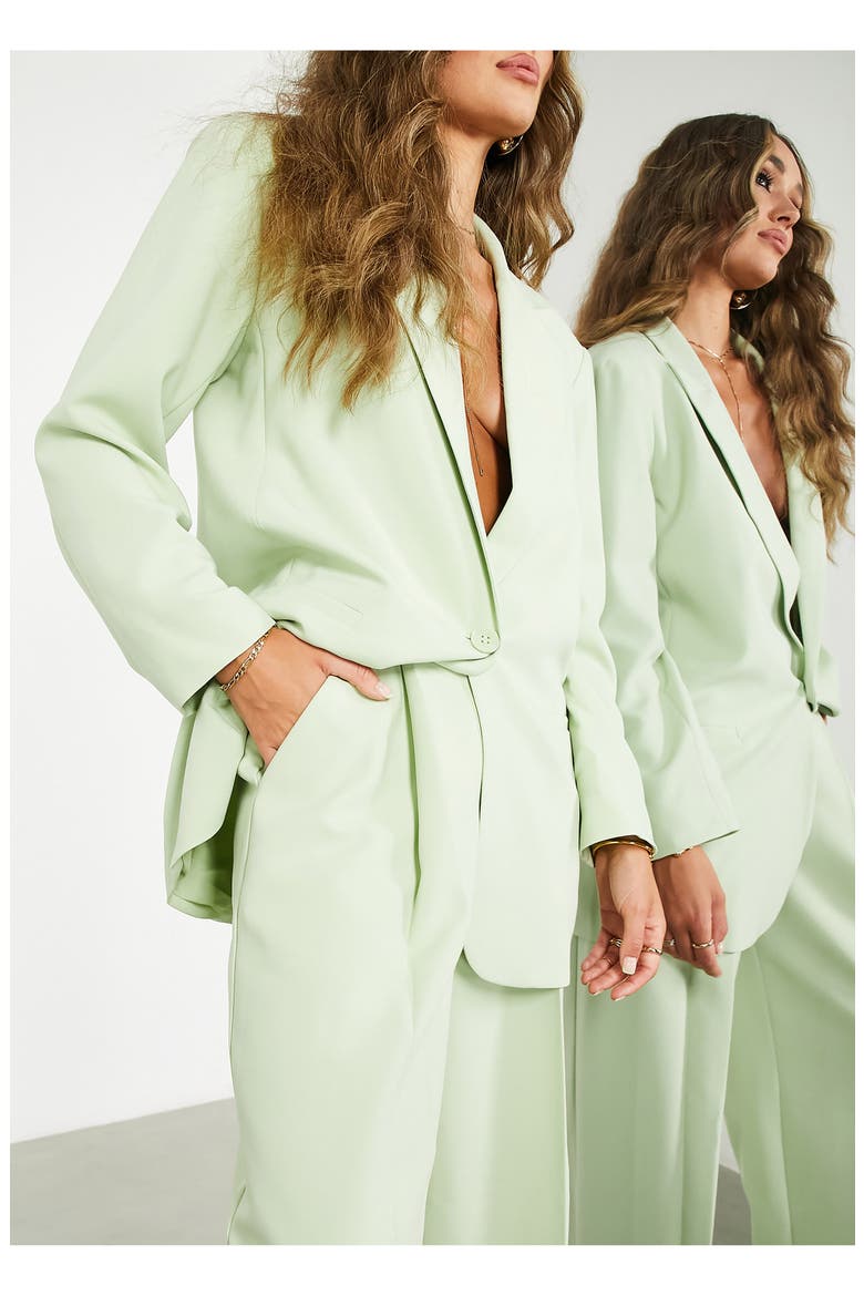 EDITION Wide Leg Trousers, Alternate, color, LIGHT GREEN