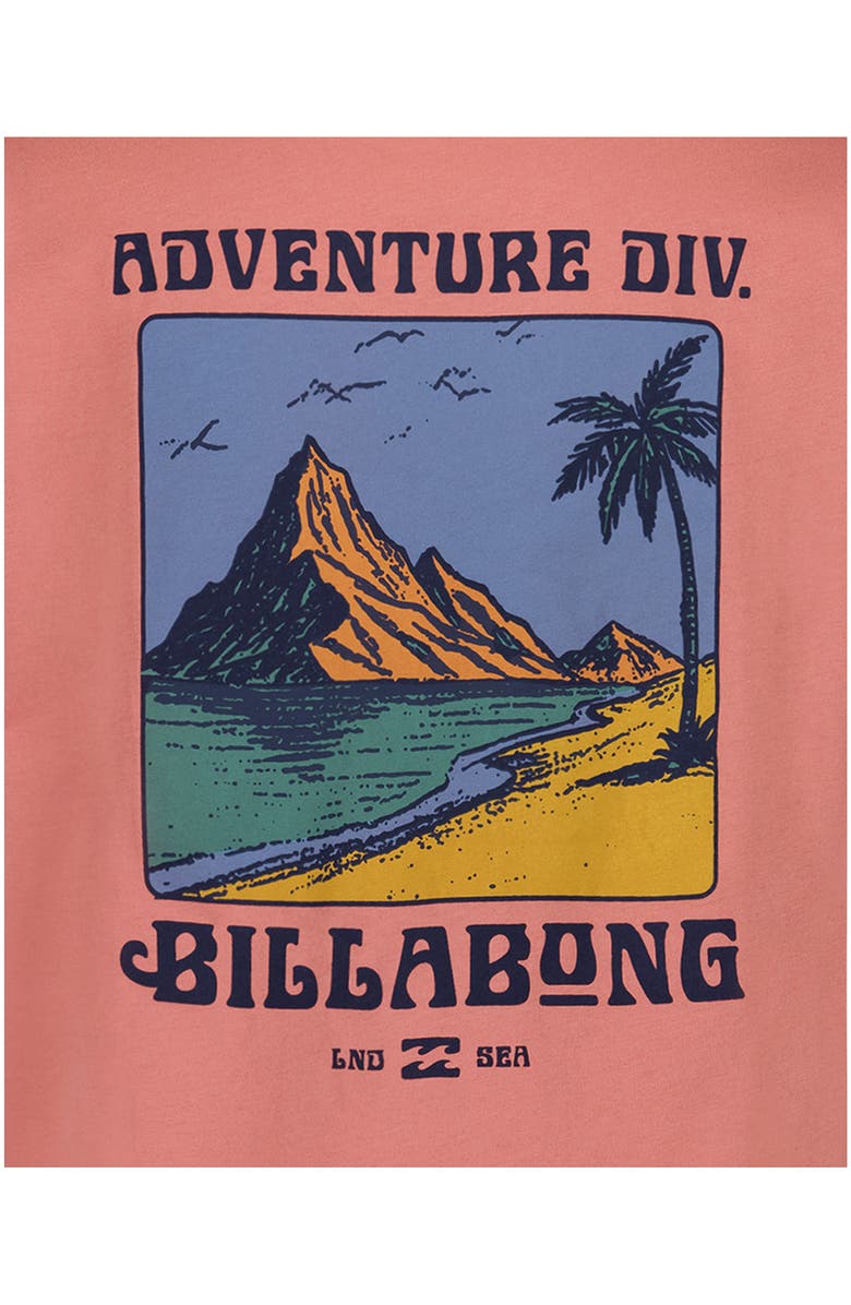 Billabong Kids' Post Cards Cotton Graphic T-Shirt, Alternate, color, Dusty Rose