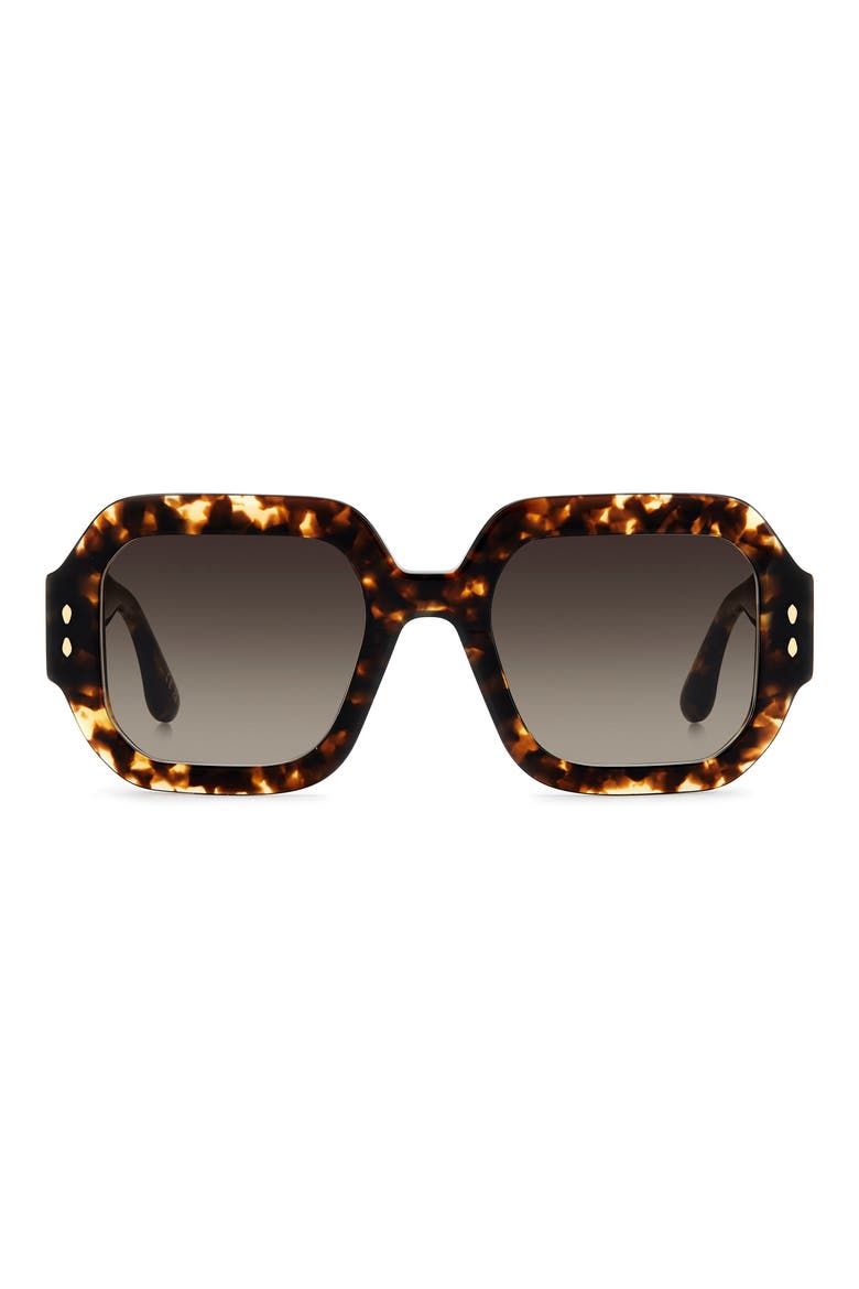 51mm Square Sunglasses, Main, color, HAVANA/ BROWN SF
