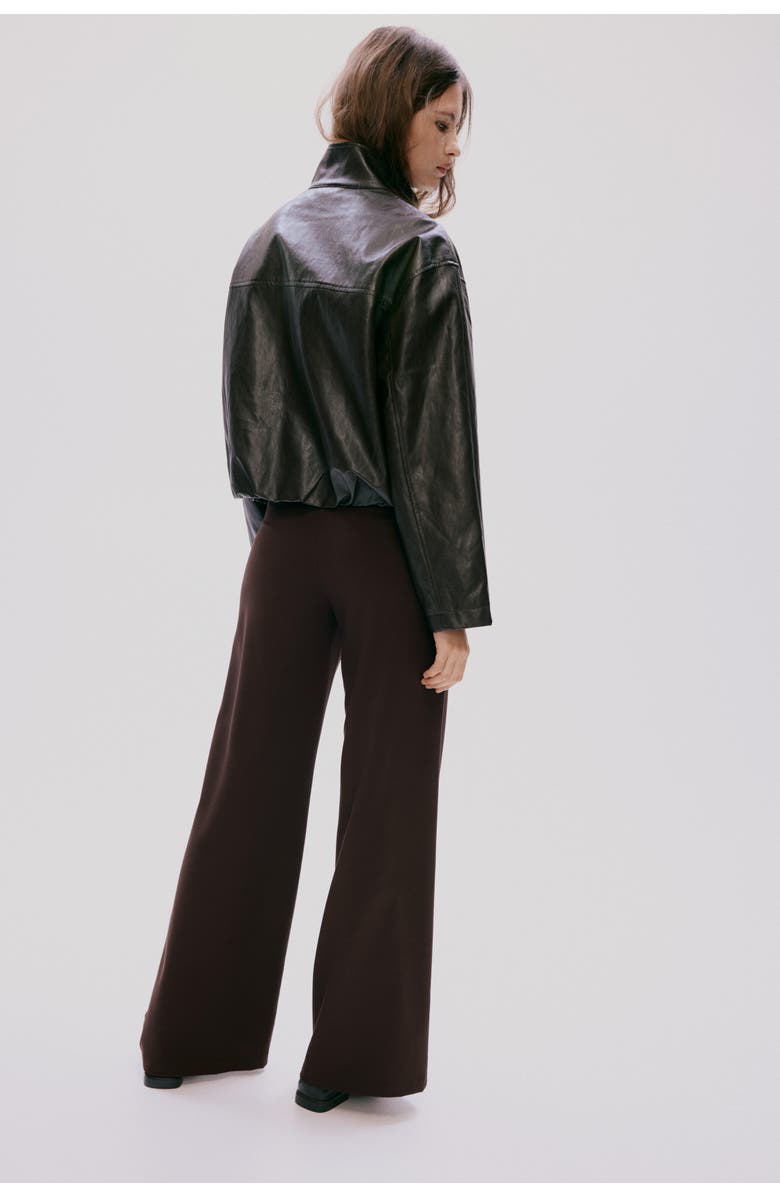H&M Tailored Trousers, Alternate, color, Dark Brown
