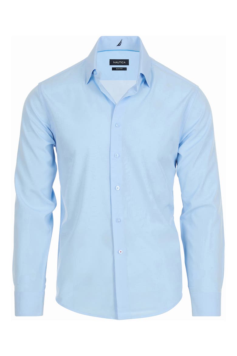 Slim Fit Serentity Solid Dress Shirt, Alternate, color, SERENITY