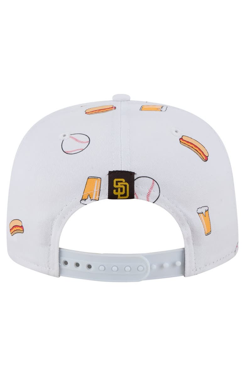 New Era Men's New Era White San Diego Padres Team Cheer Rope 19TWENTY Adjustable Hat, Alternate, color, White