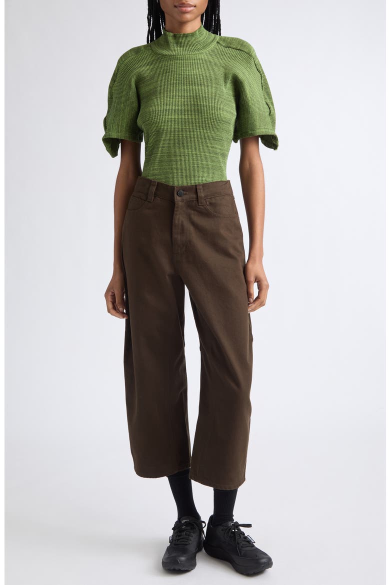 Space Dye Rib Top, Alternate, color, GREEN MELANGE