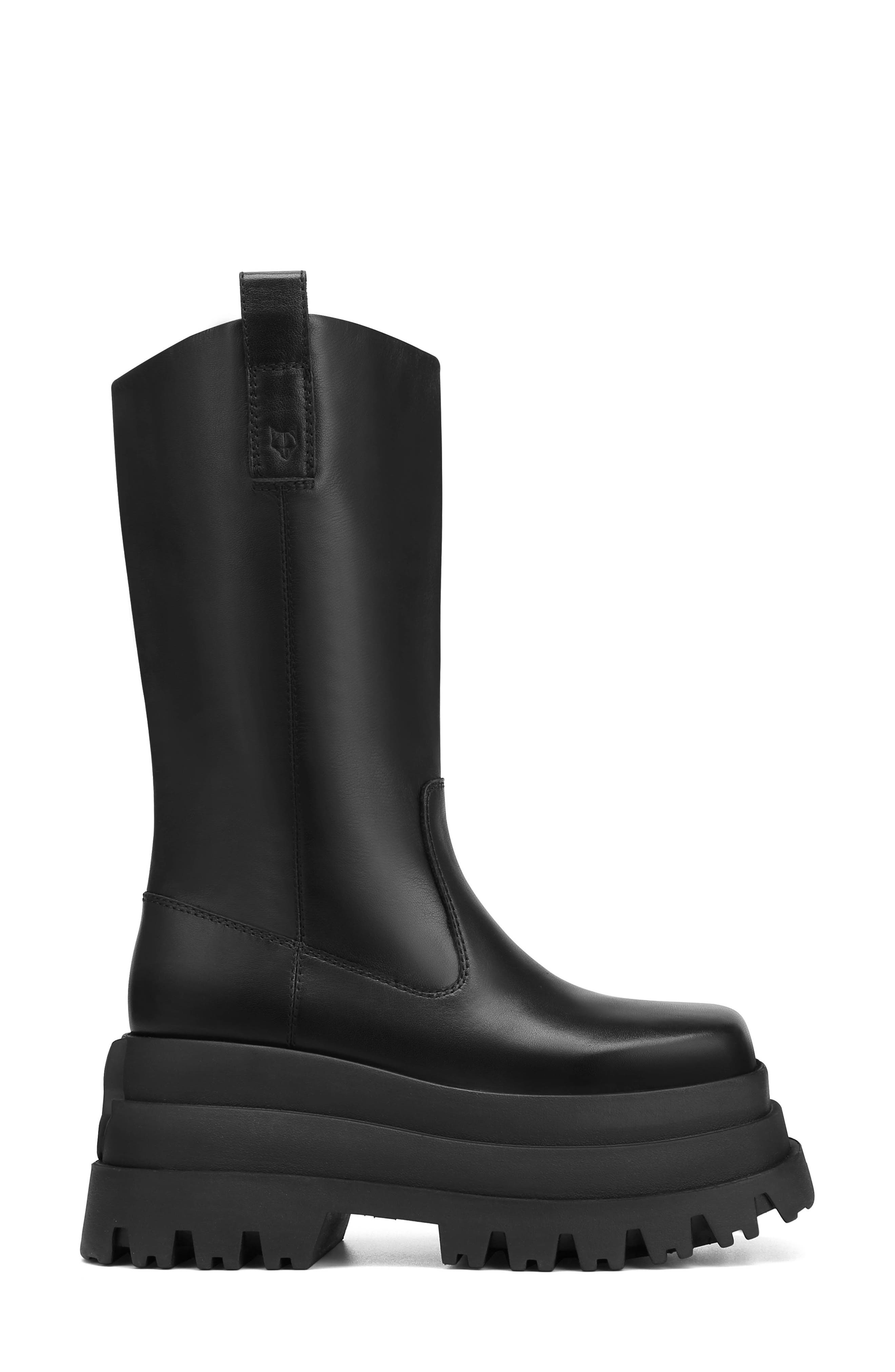 Naked Wolfe Serious Black Platform Boot, Alternate, color, 