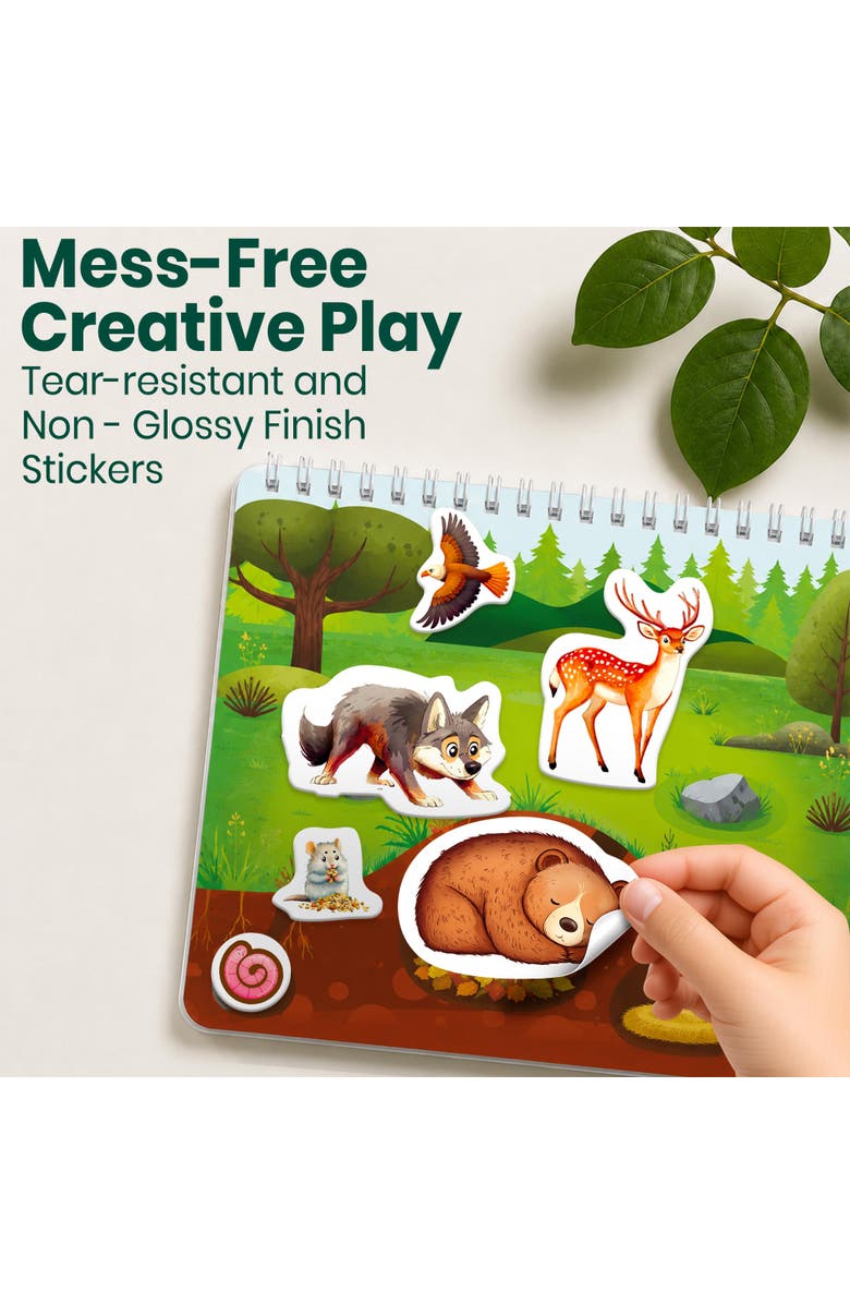 Quokka Kids Sticker Activity Books, Alternate, color, Farm & Forest