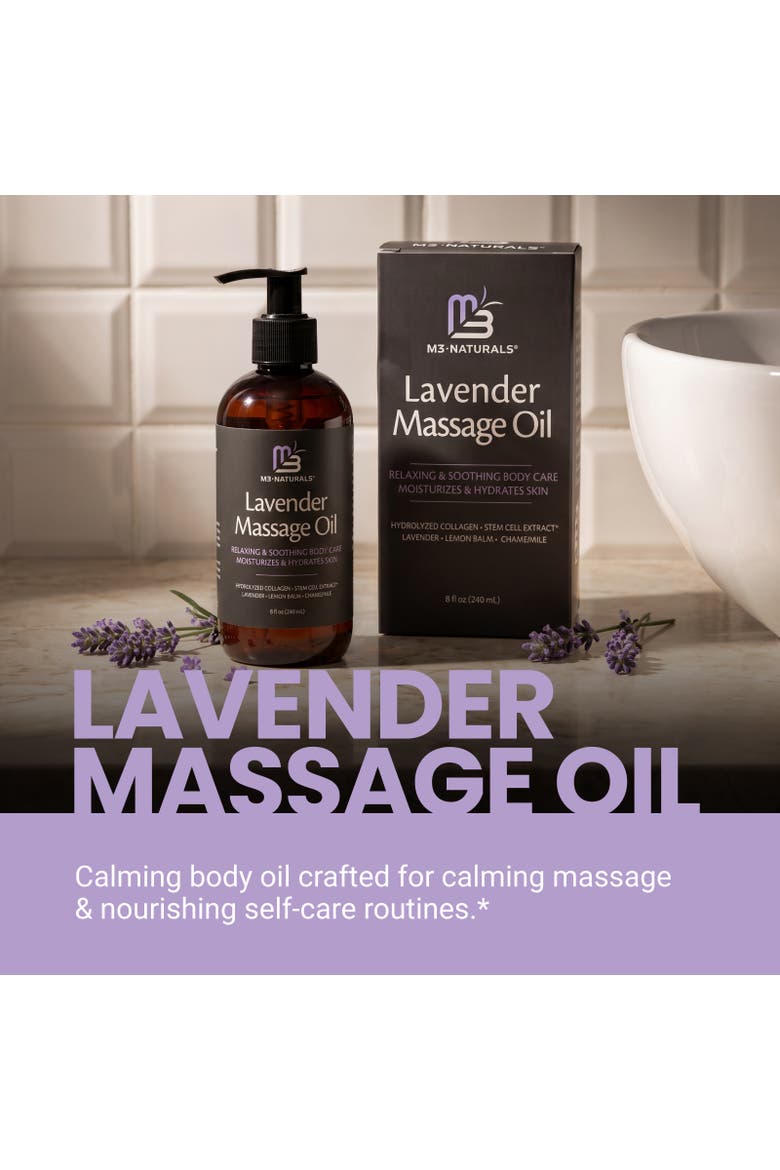 Relaxing Massage Oil, Lavender, 8fl oz, Alternate, color, None